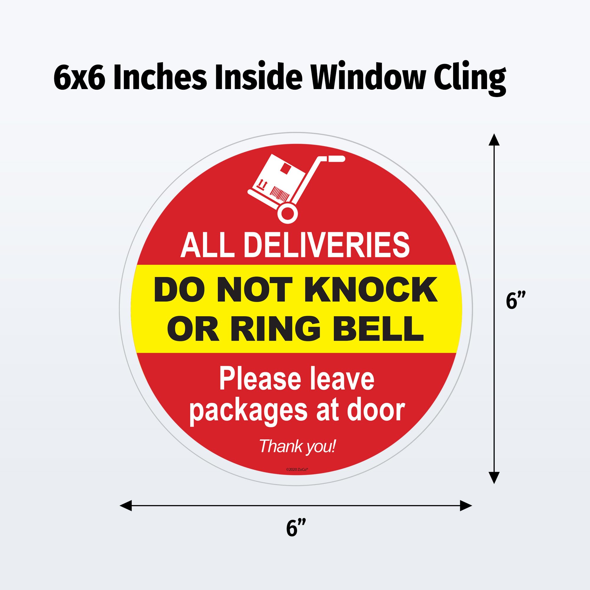 Amazon.com: ZOCO – Do Not Knock or Ring Doorbell Sign – 6-Inch